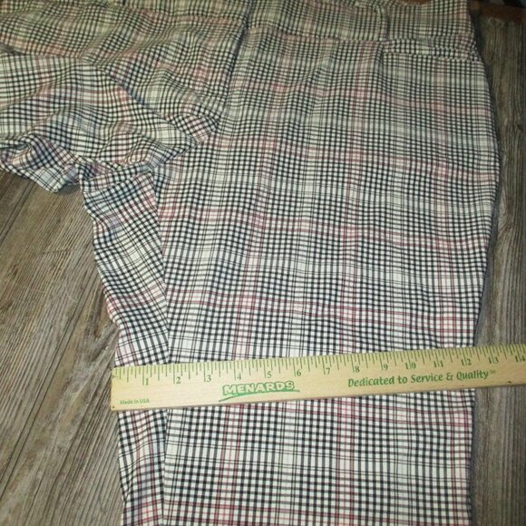 Lane Bryant Capri Pants Plaid Black White Pink WOMENS PLUS SIZE 26 Msre 43x21 - Picture 7 of 9